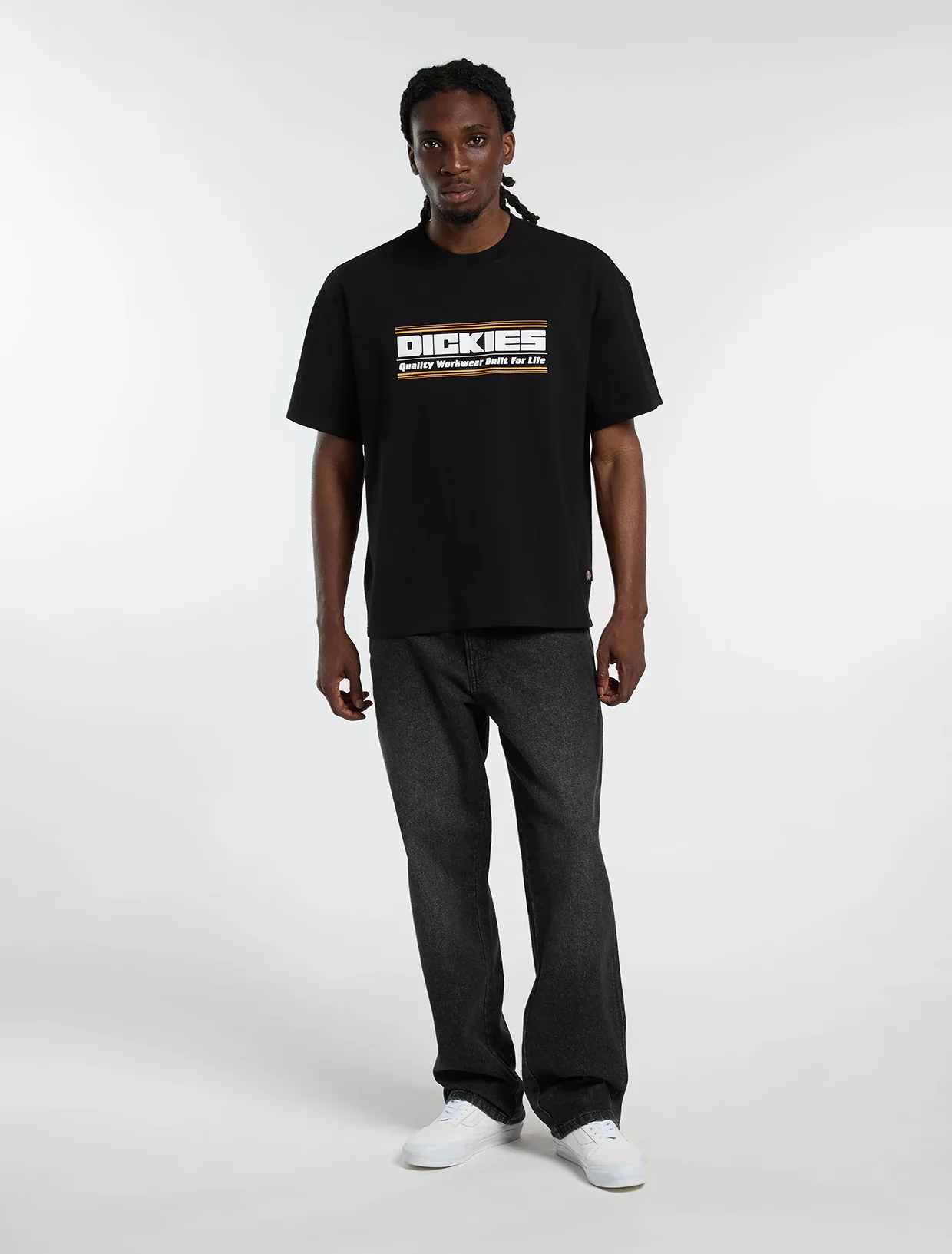 Dickie's Men's Derby midweight T-Shirt Black DK0A88JGBLK1 - Image 6
