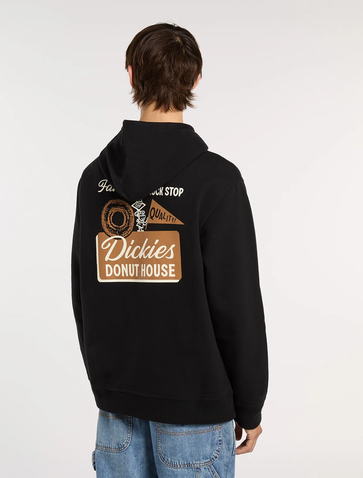 Dickies Men's Donut House Pullover Hoodie Black DK0A88ATBLK - Image 2