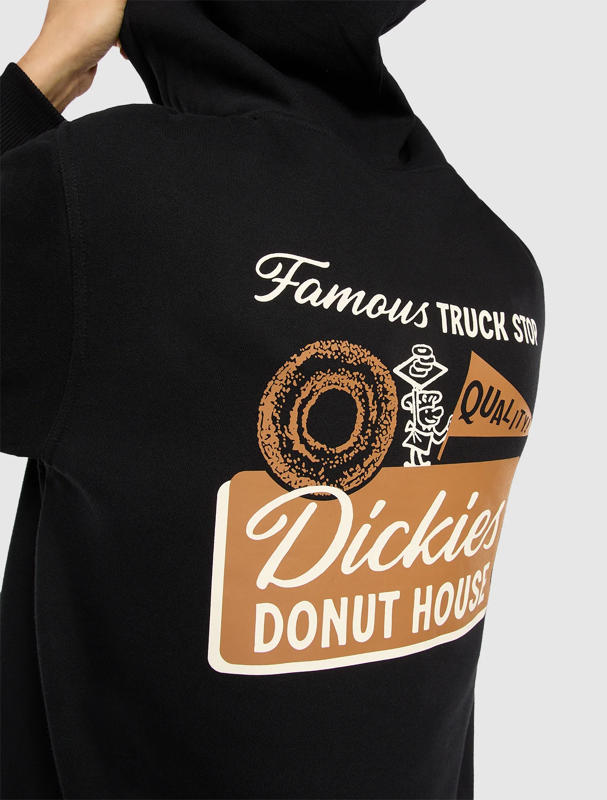 Dickies Men's Donut House Pullover Hoodie Black DK0A88ATBLK - Image 4