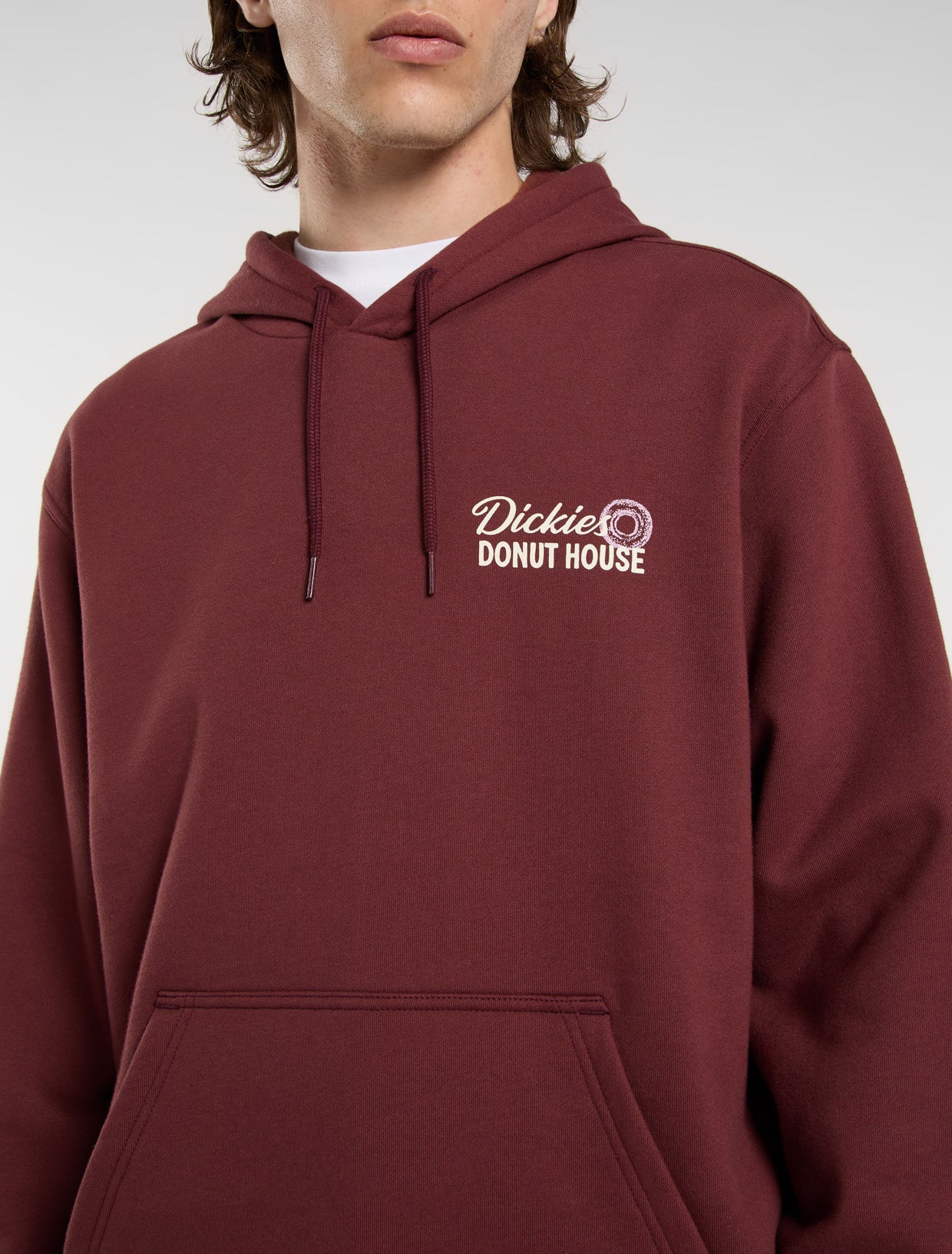 Dickies Men's Donut House Pullover Hoodie Burgundy DK0A88ATL16 - Image 4