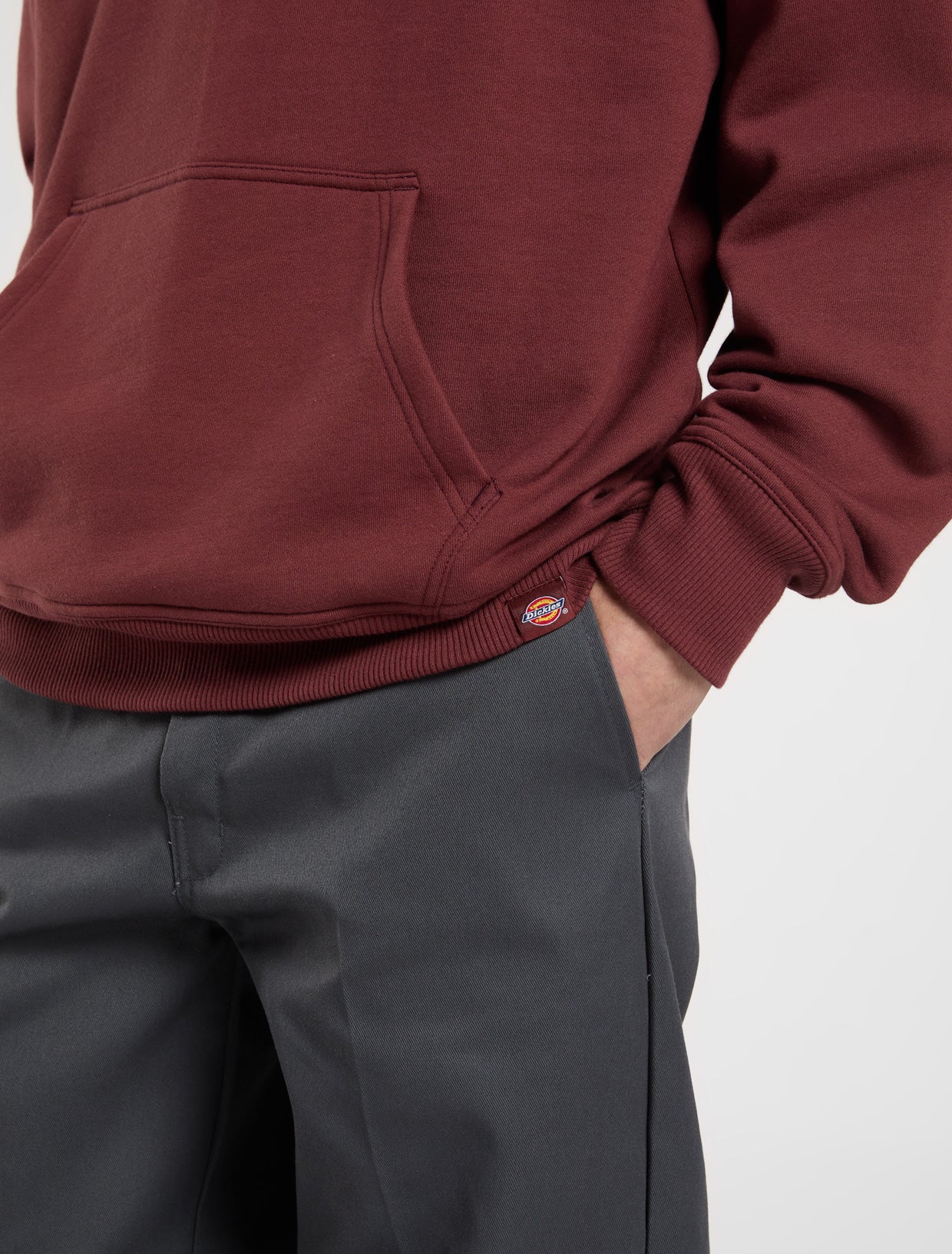 Dickies Men's Donut House Pullover Hoodie Burgundy DK0A88ATL16 - Image 5