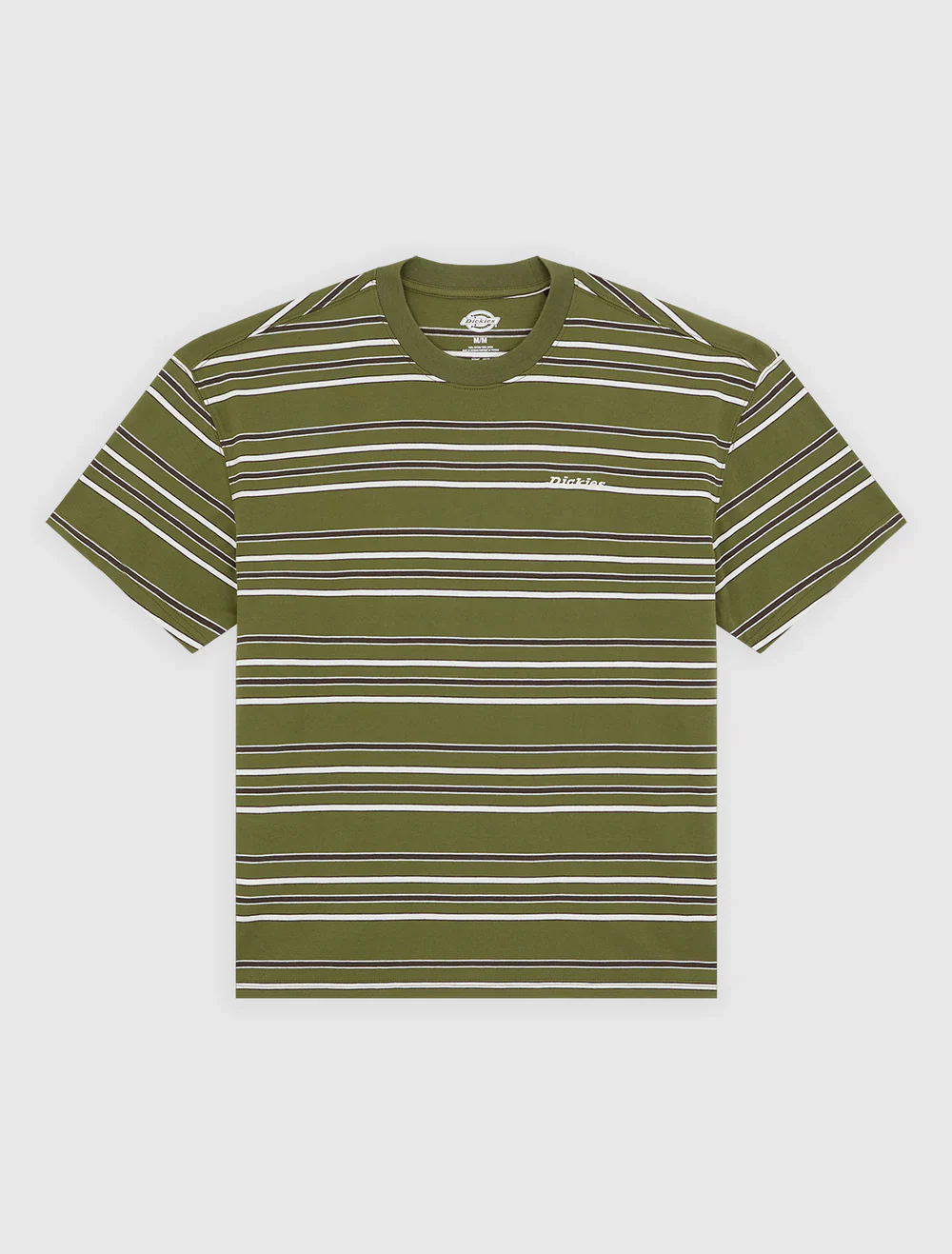Dickies Men's East Liberty Stripe Midweight T-shirt Cypress DK0A88GFK72 - Image 5