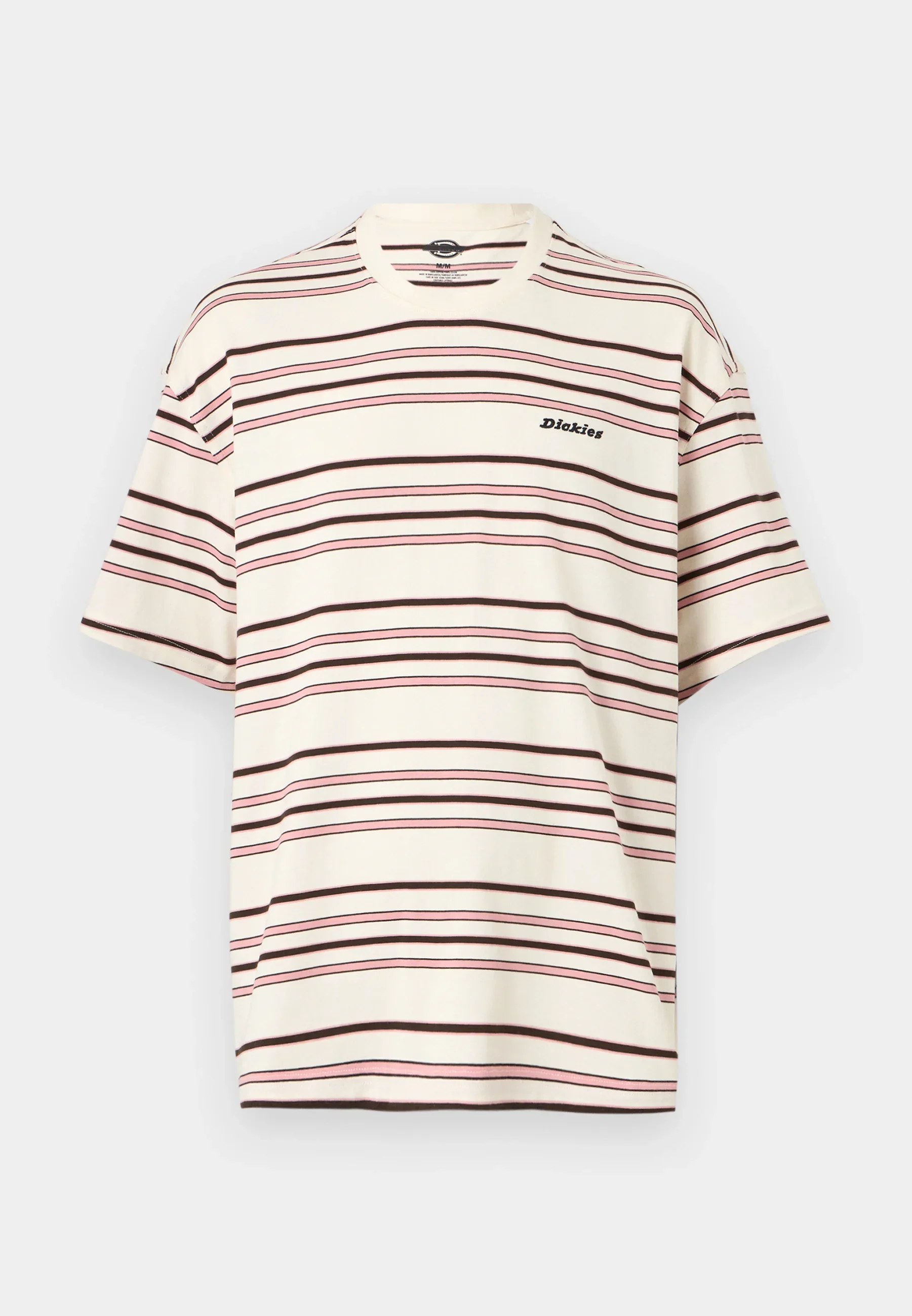 Dickies Men's East Liberty Stripe Midweight T-shirt Egret DK0A88GFC48