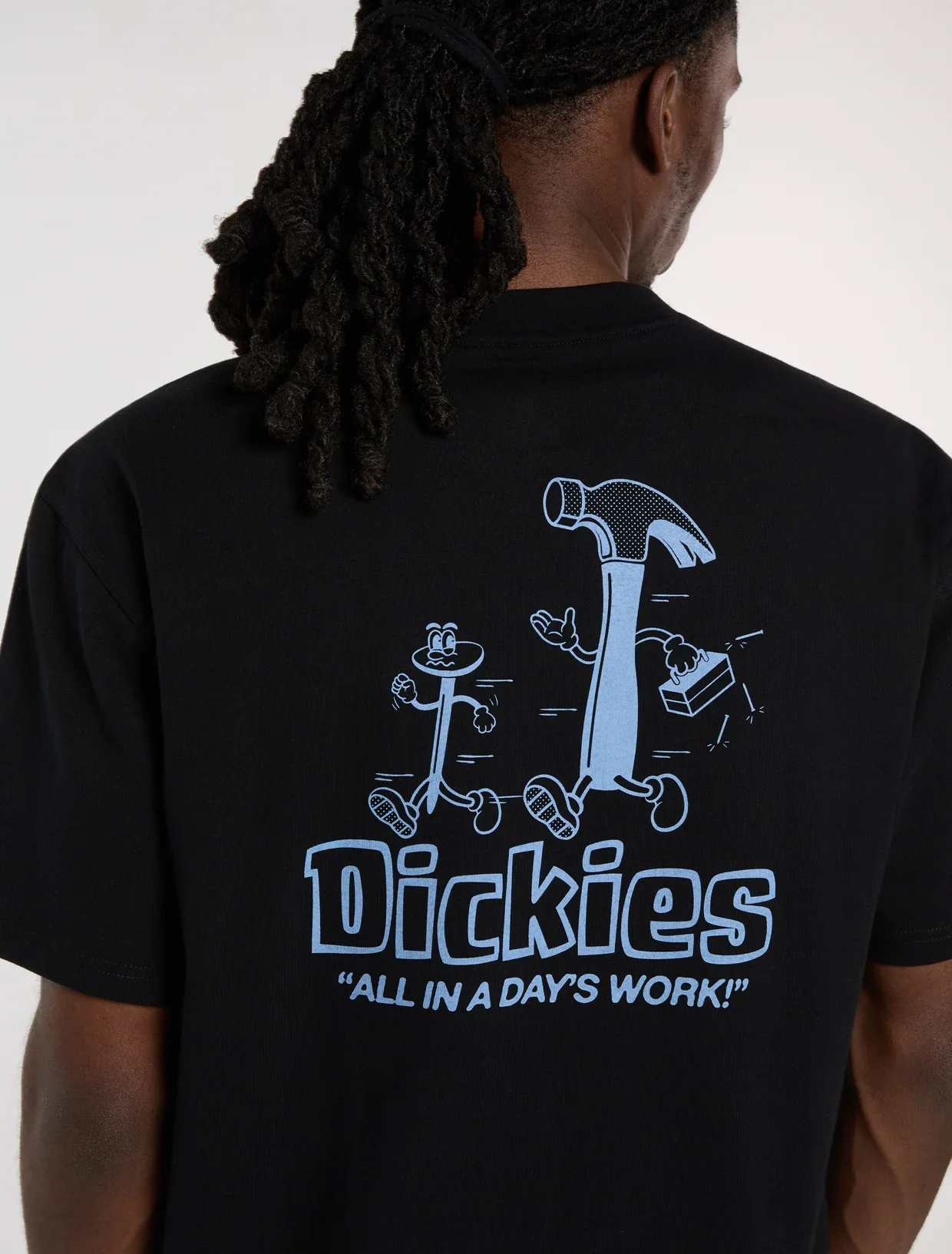 Dickies Men's Fairlawn Midweight T-Shirt Black DK0A88GEBLK - Image 6