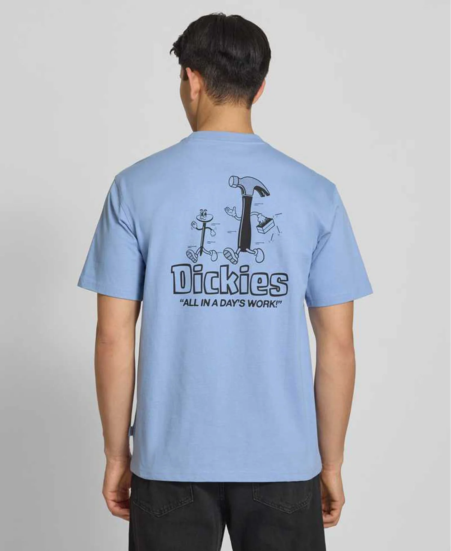 Dickies Men's Fairlawn Midweight T-Shirt Endless Sky DK0A88GEL391 - Image 2