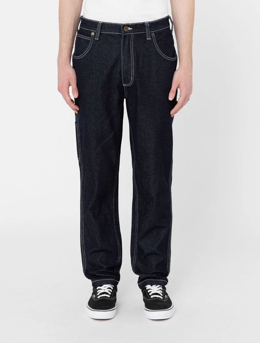 Dickies Men's Garyville Regular Tapered Carpenter Jeans Rinsed DK0A4XECRIN