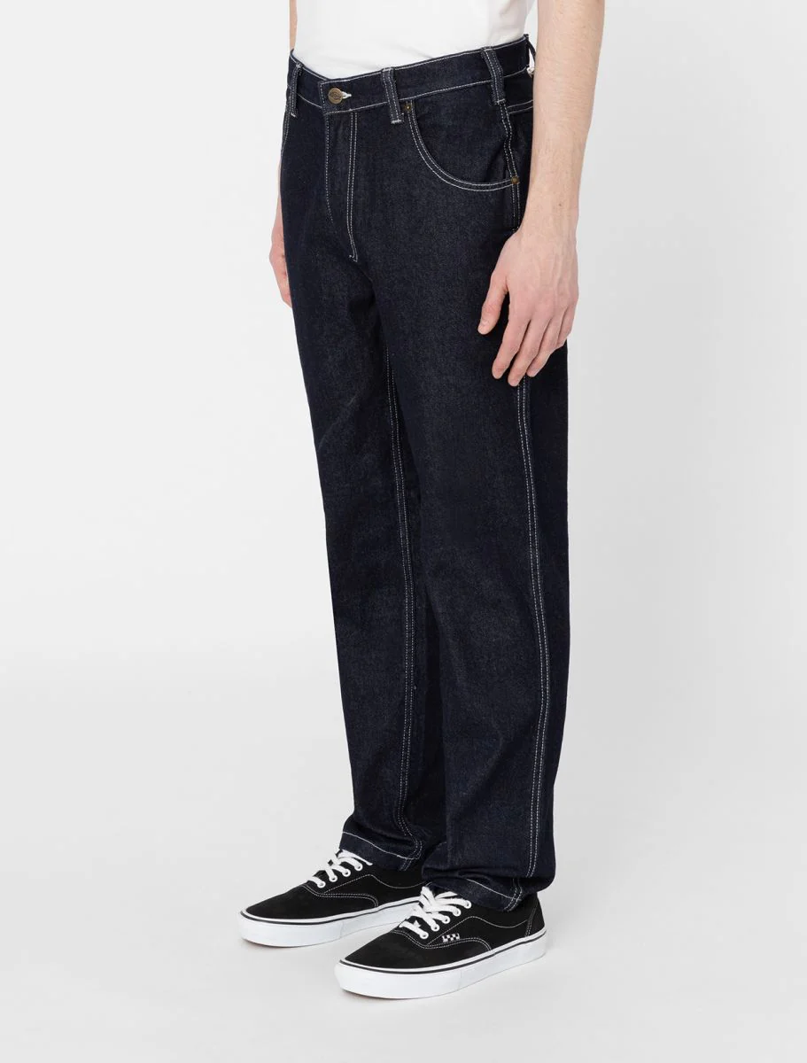 Dickies Men's Garyville Regular Tapered Carpenter Jeans Rinsed DK0A4XECRIN - Image 4