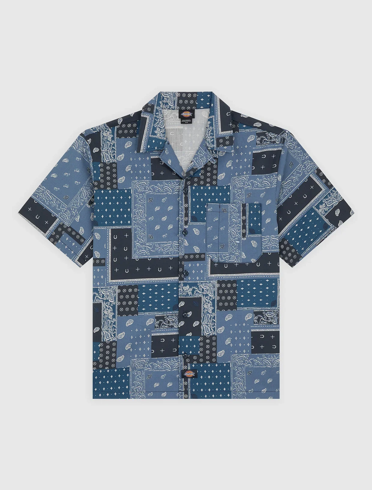 Dickies Men's Glandorf Short Sleeve Shirt Dynamic Blue DK0A889T0DN - Image 6