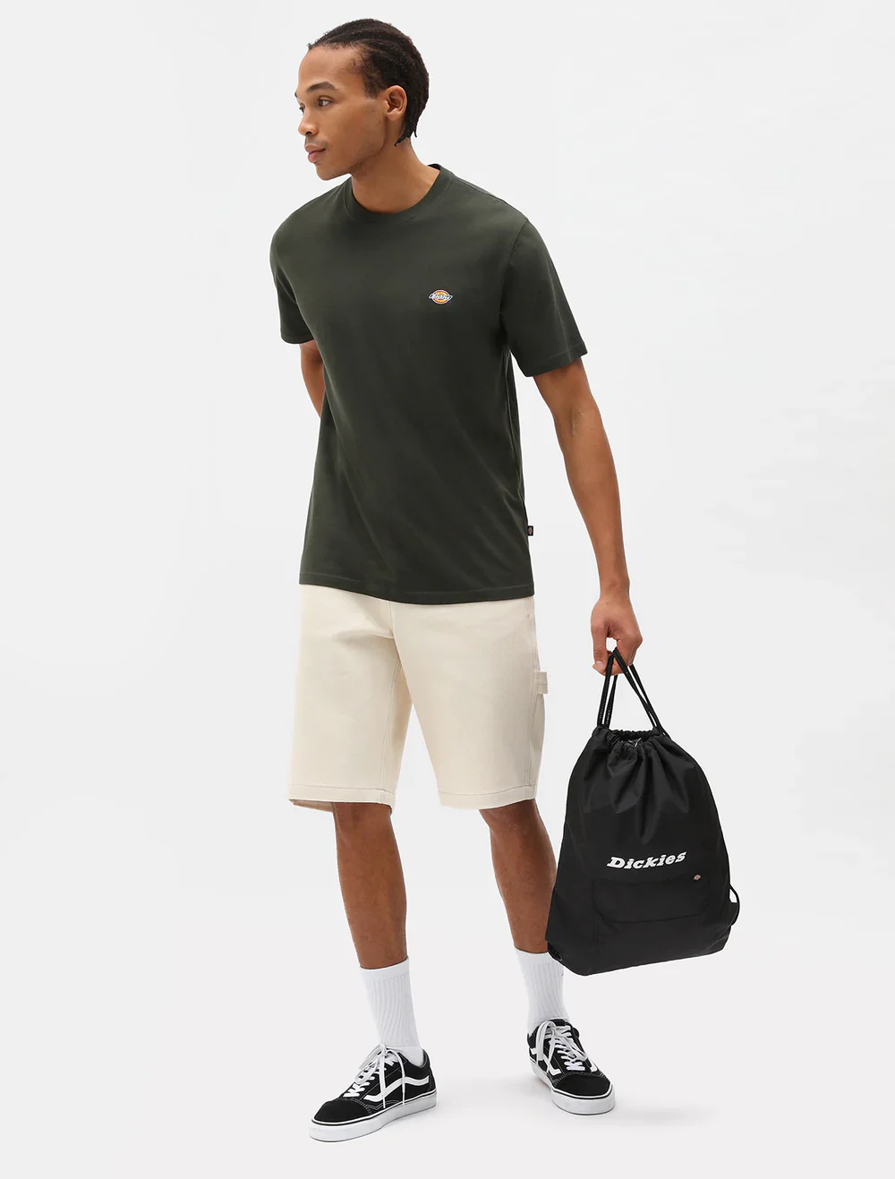 Dickies Men's Mapleton T-Shirt Olive Green DK0A4XDBOGX - Image 3