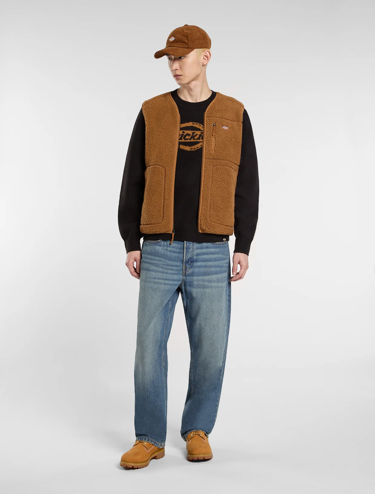 Dickies Men's Mount Hope Vest Fleece Brown Duck DK0A4YEG0BD - Image 4