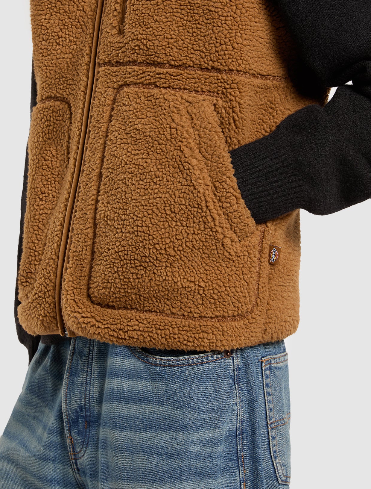 Dickies Men's Mount Hope Vest Fleece Brown Duck DK0A4YEG0BD - Image 6