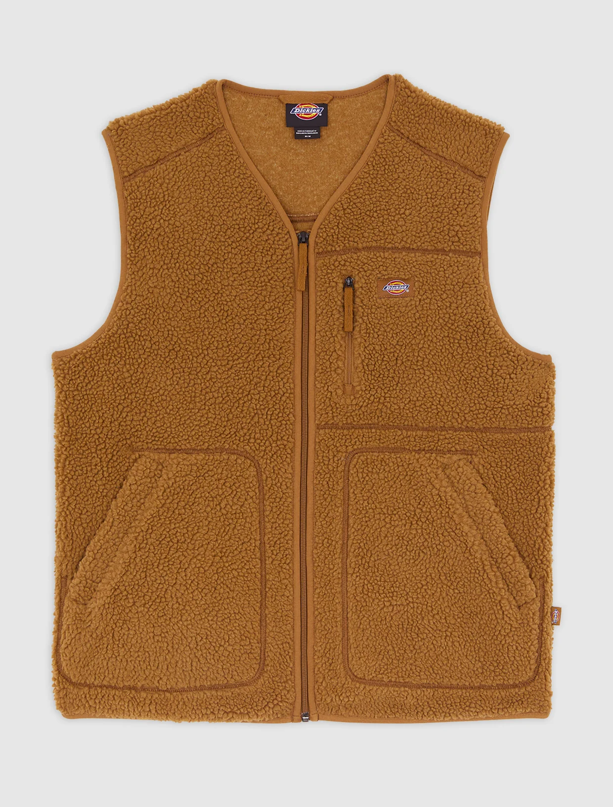 Dickies Men's Mount Hope Vest Fleece Brown Duck DK0A4YEG0BD - Image 7