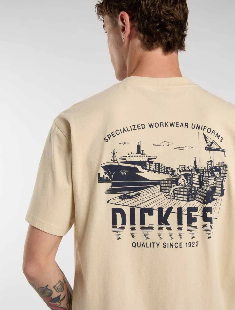 Dickies Men's Pelham Light Weight T-shirt Desert Sand DK0A87QJL171 - Image 4