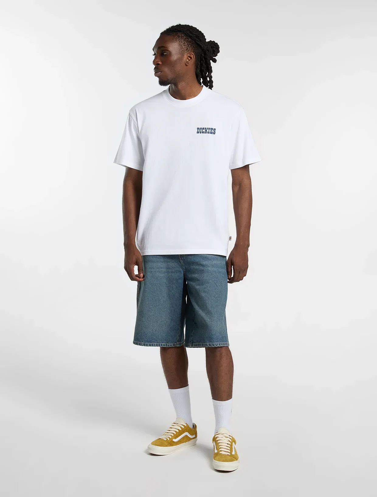 Dickies Men's Plain City Light Weight T-Shirt White DK0A88JI0WH1 - Image 3