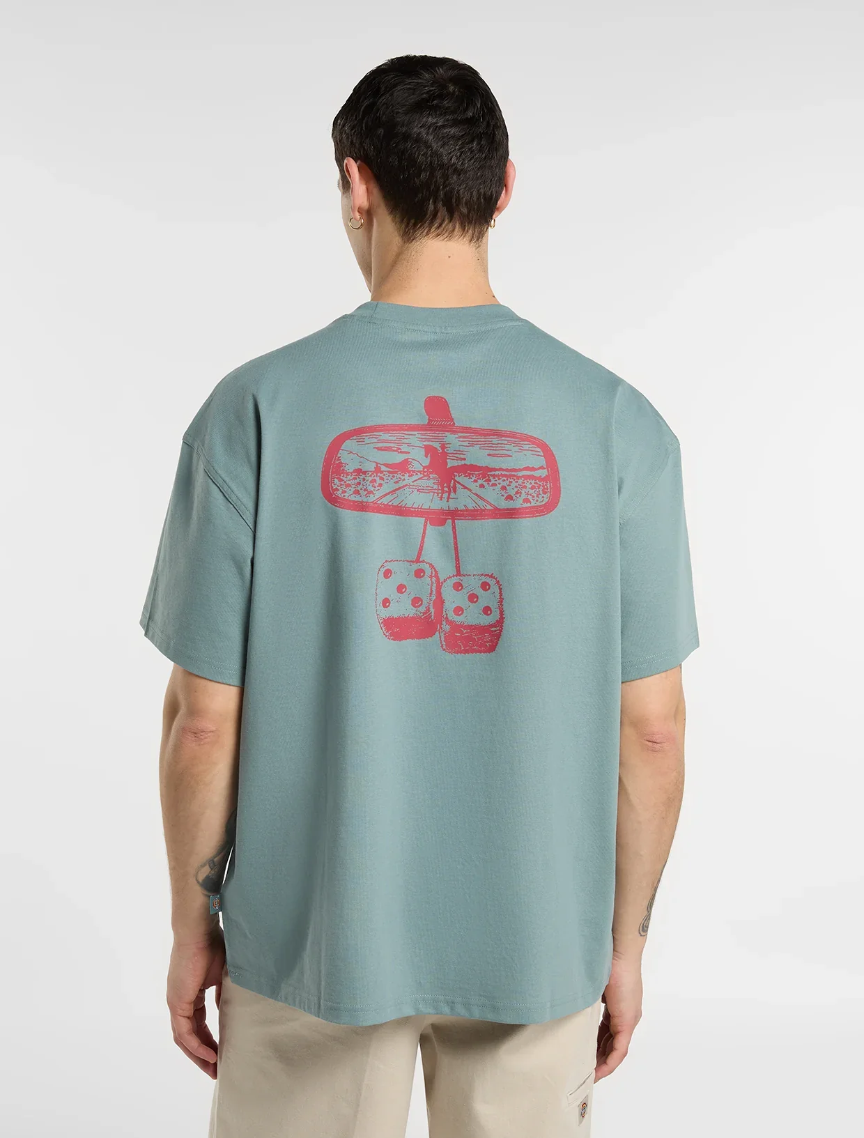 Dickies Men's Polk Mid Weight T-Shirt Stormy Sea DK0A88GOL371 - Image 2
