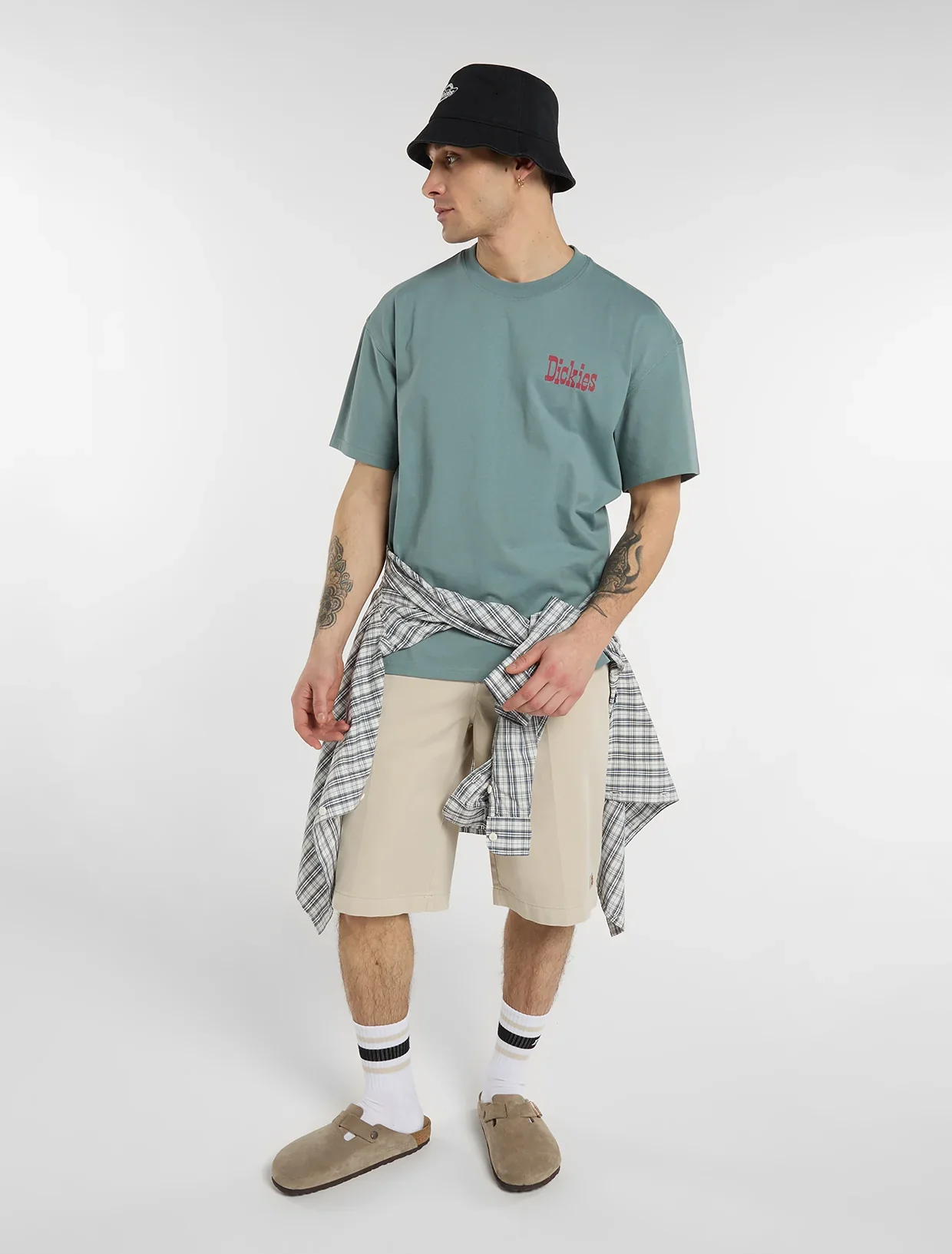 Dickies Men's Polk Mid Weight T-Shirt Stormy Sea DK0A88GOL371 - Image 3