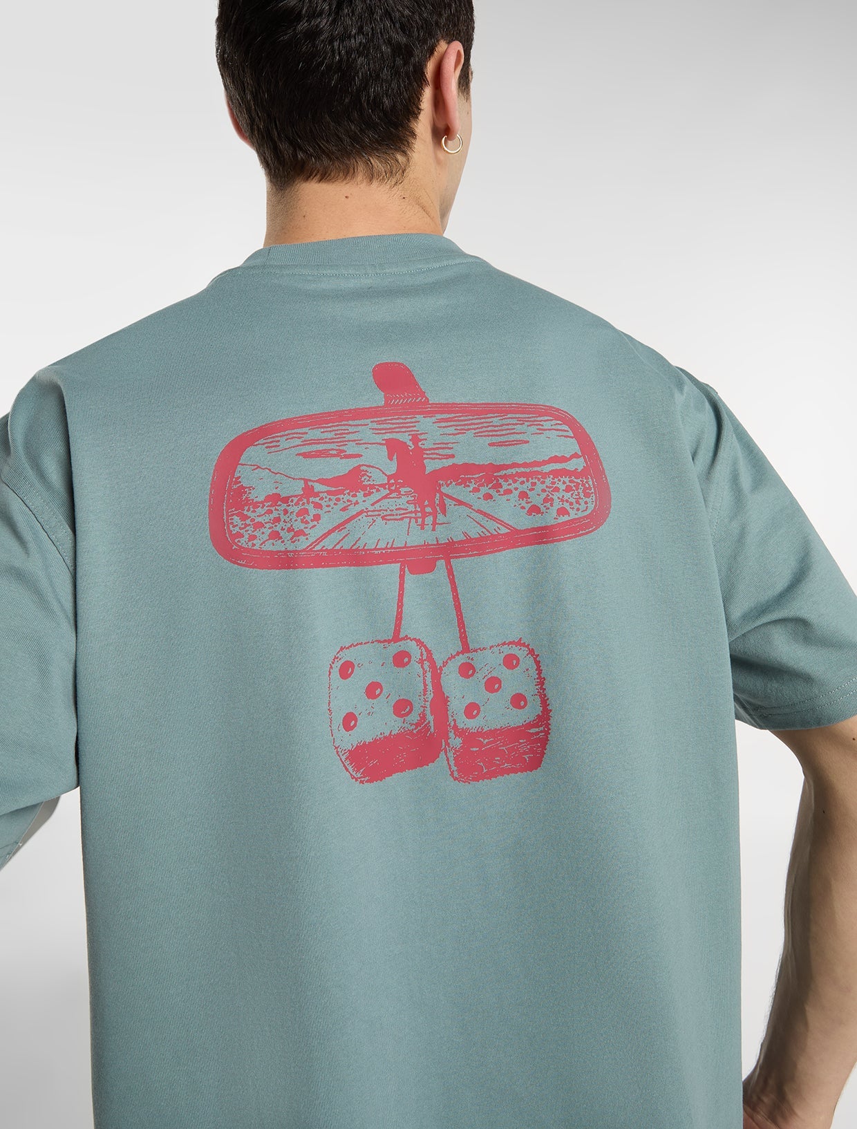 Dickies Men's Polk Mid Weight T-Shirt Stormy Sea DK0A88GOL371 - Image 5