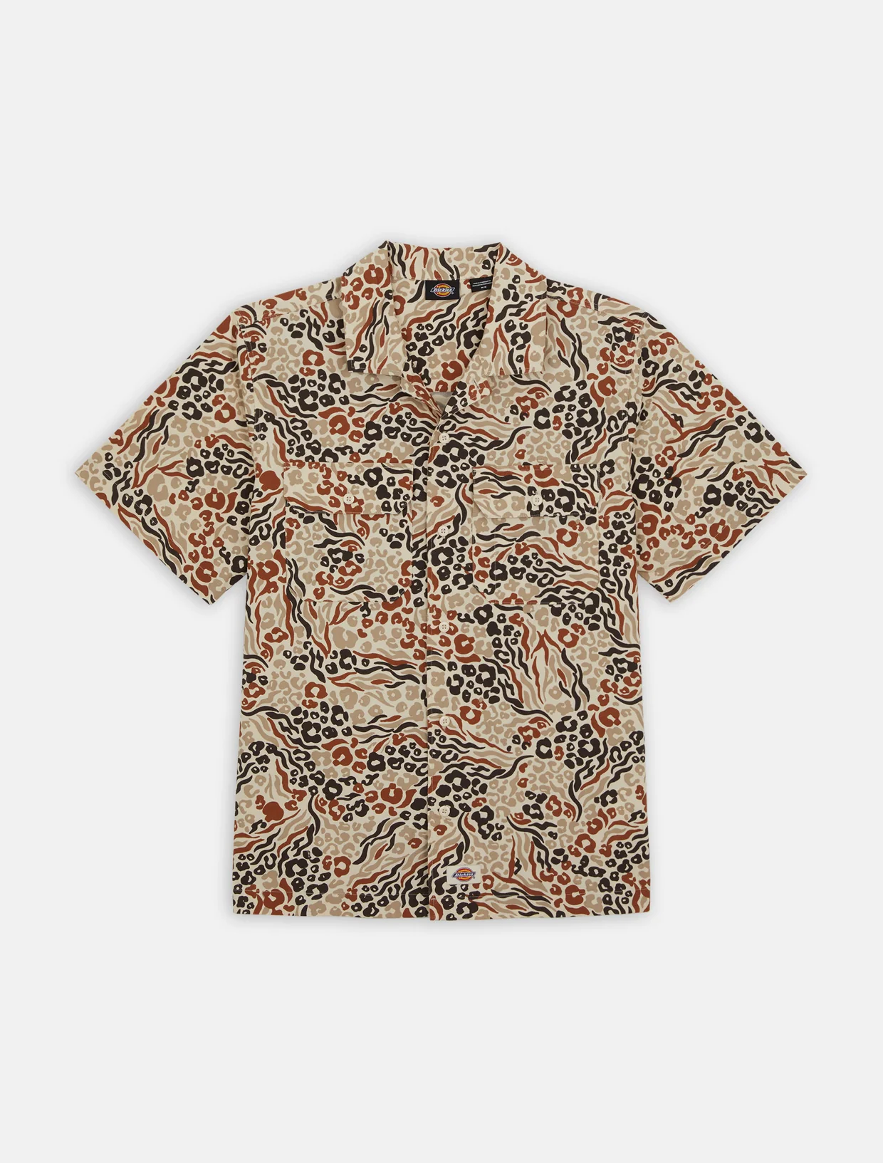 Dickies Men's Saltville Short Sleeve Shirt Red Camouflage DK0A4YS3H97 - Image 3