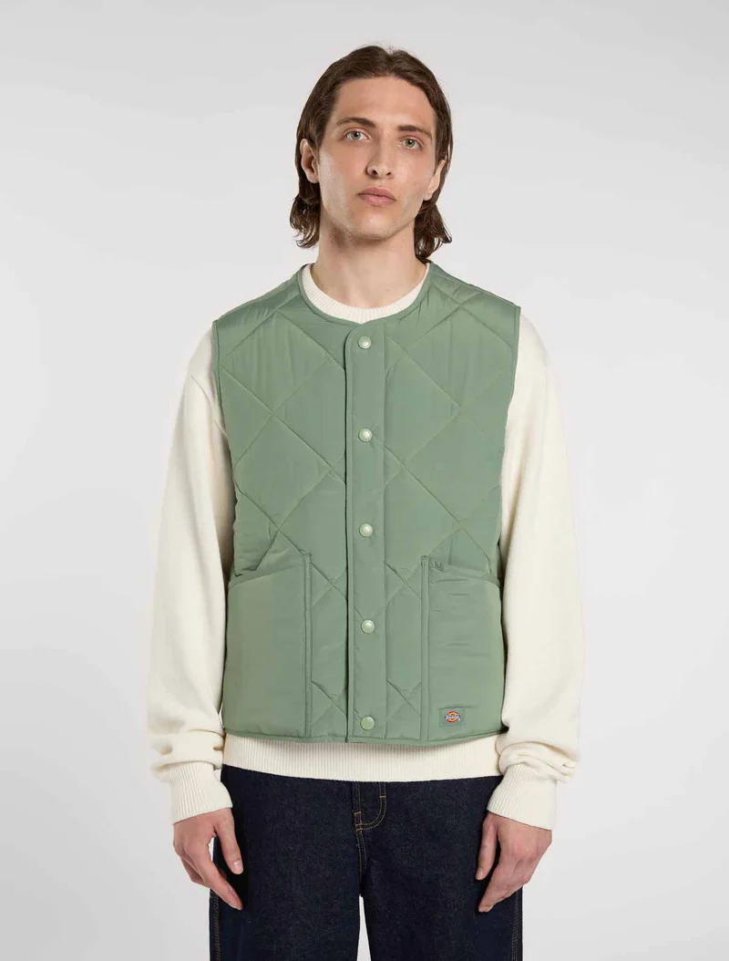 Dickies Men's Samburg Liner Vest Olive Green DK0A8708L19 - Image 3