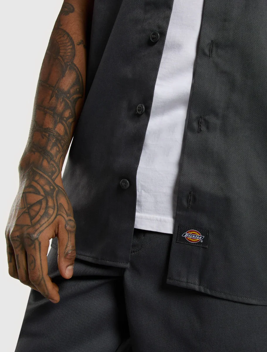 Dickies Men's Short Sleeve Work Shirt Coal Grey DK0A4XK7CH0 - Image 5