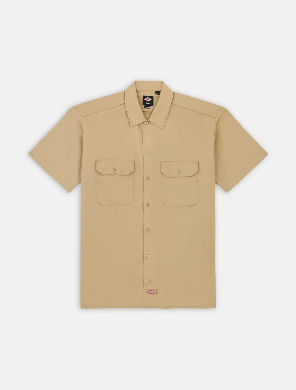 Dickies Men's Short Sleeve Work Shirt Khaki DK0A4XK7KHK - Image 5