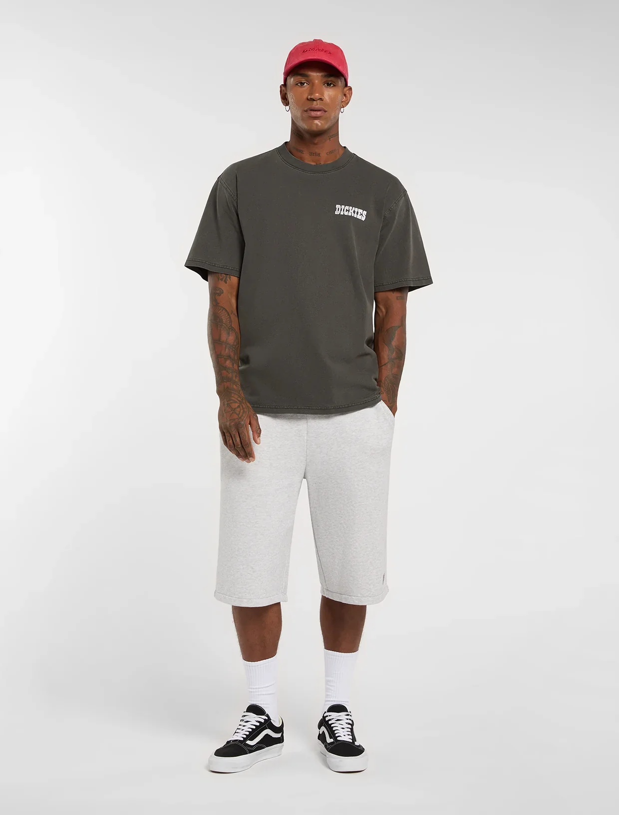 Dickies Men's Streetsboro 13-Inch Sweat Shorts Light Grey DK0A885BA281 - Image 3