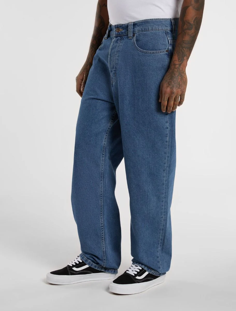 Dickies Men's Thomasville Relaxed Straight Jeans Classic Blue DK0A4XYKCLB - Image 3