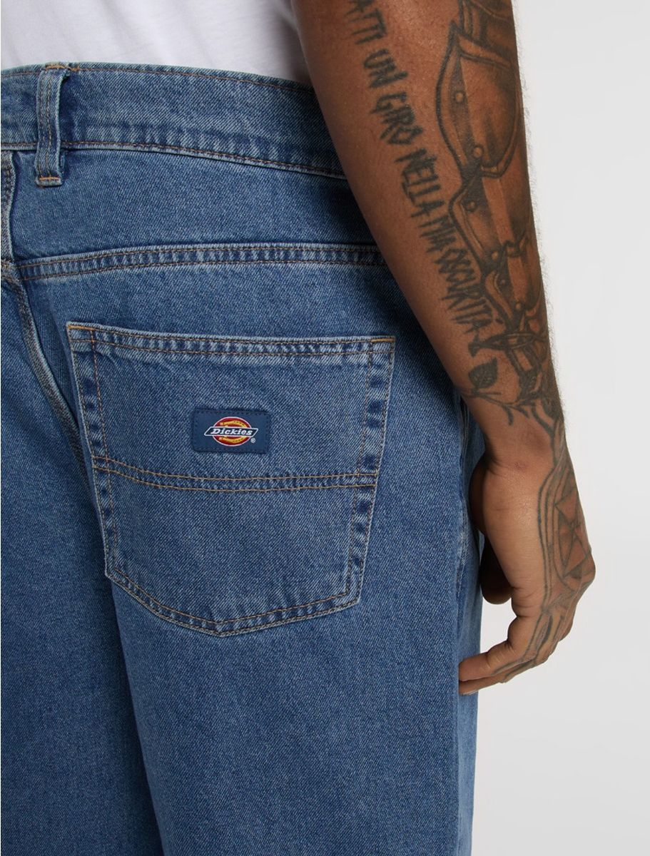 Dickies Men's Thomasville Relaxed Straight Jeans Classic Blue DK0A4XYKCLB - Image 5