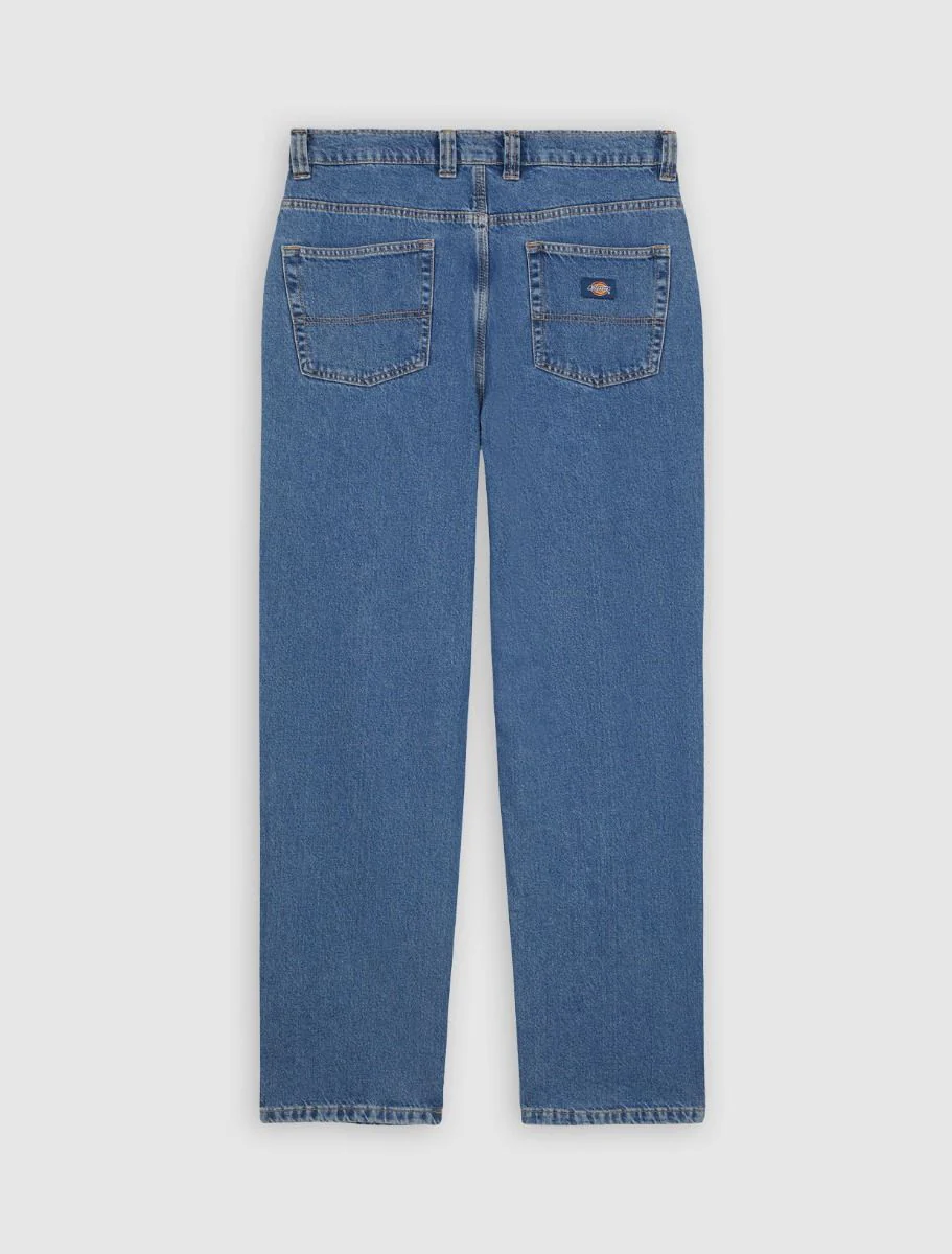 Dickies Men's Thomasville Relaxed Straight Jeans Classic Blue DK0A4XYKCLB - Image 7