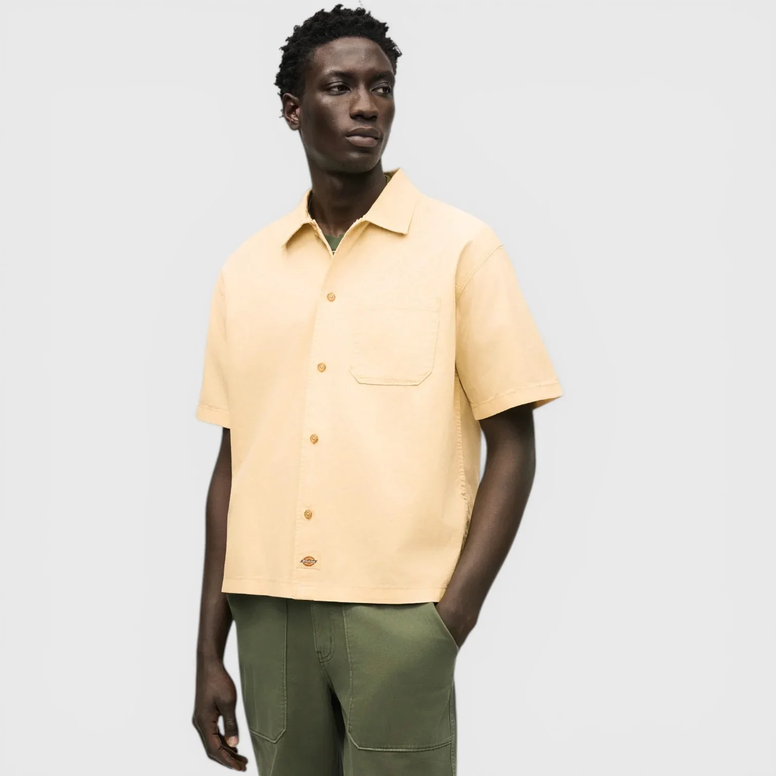 Dickies Men's Vernal Short Sleeve Shirt Wood Ash DK0A88O8L17 - Image 3