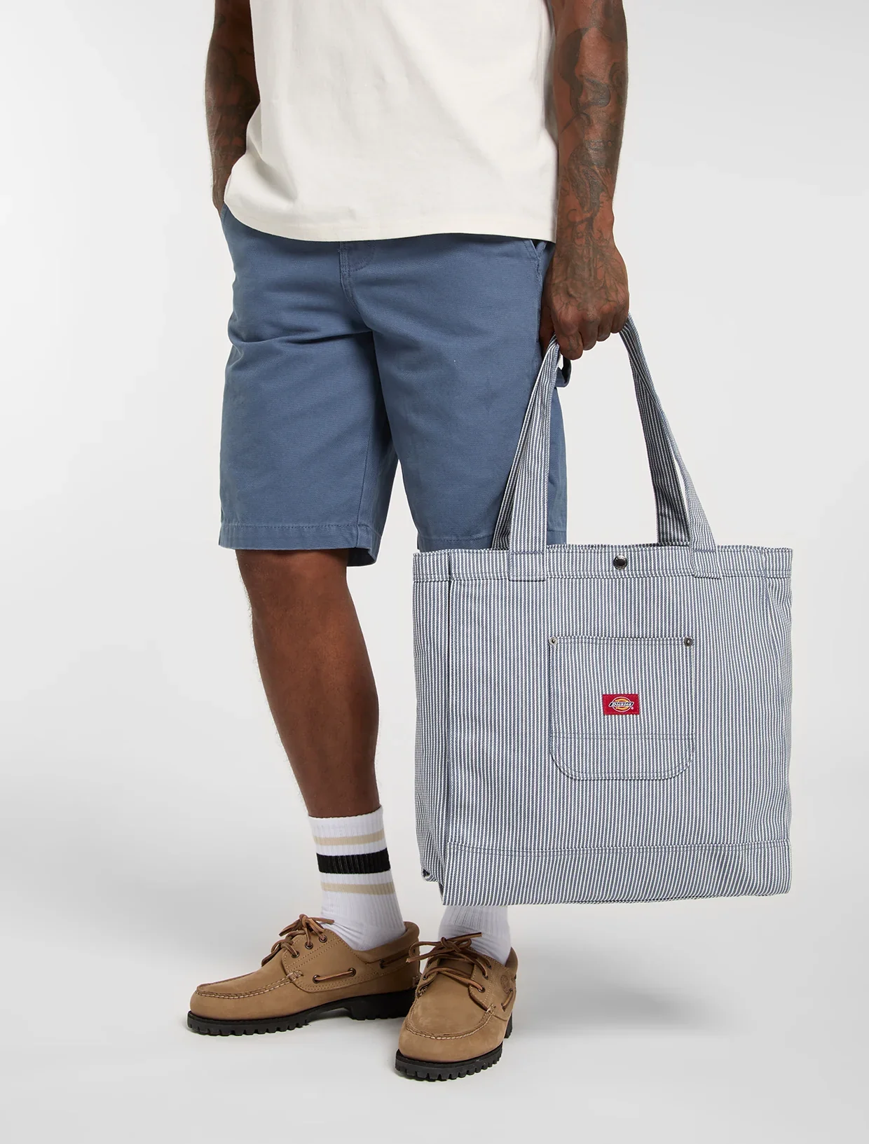 Dickies Unisex Cleveland Hickory Tote Bag Retro Indigo DK0A8835RI2 - Image 5