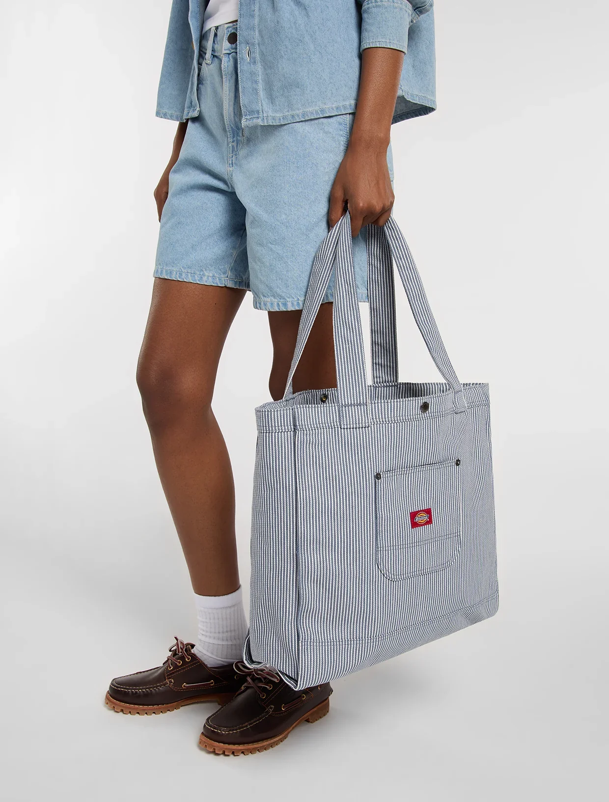 Dickies Unisex Cleveland Hickory Tote Bag Retro Indigo DK0A8835RI2 - Image 6