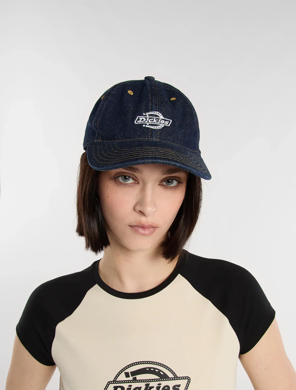 Dickies Unisex Denim Dad Baseball Cap Rinsed DK0A867HRIN - Image 4