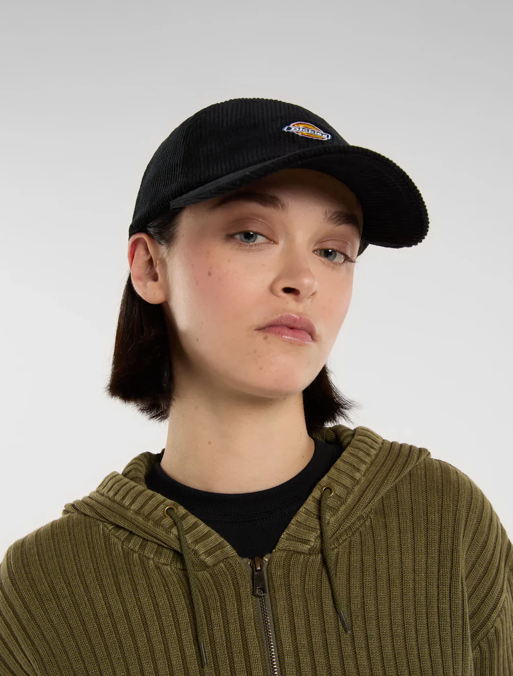 Dickies Unisex Hardwick Cord Baseball Cap Black DK0A4ZAYBLK - Image 4