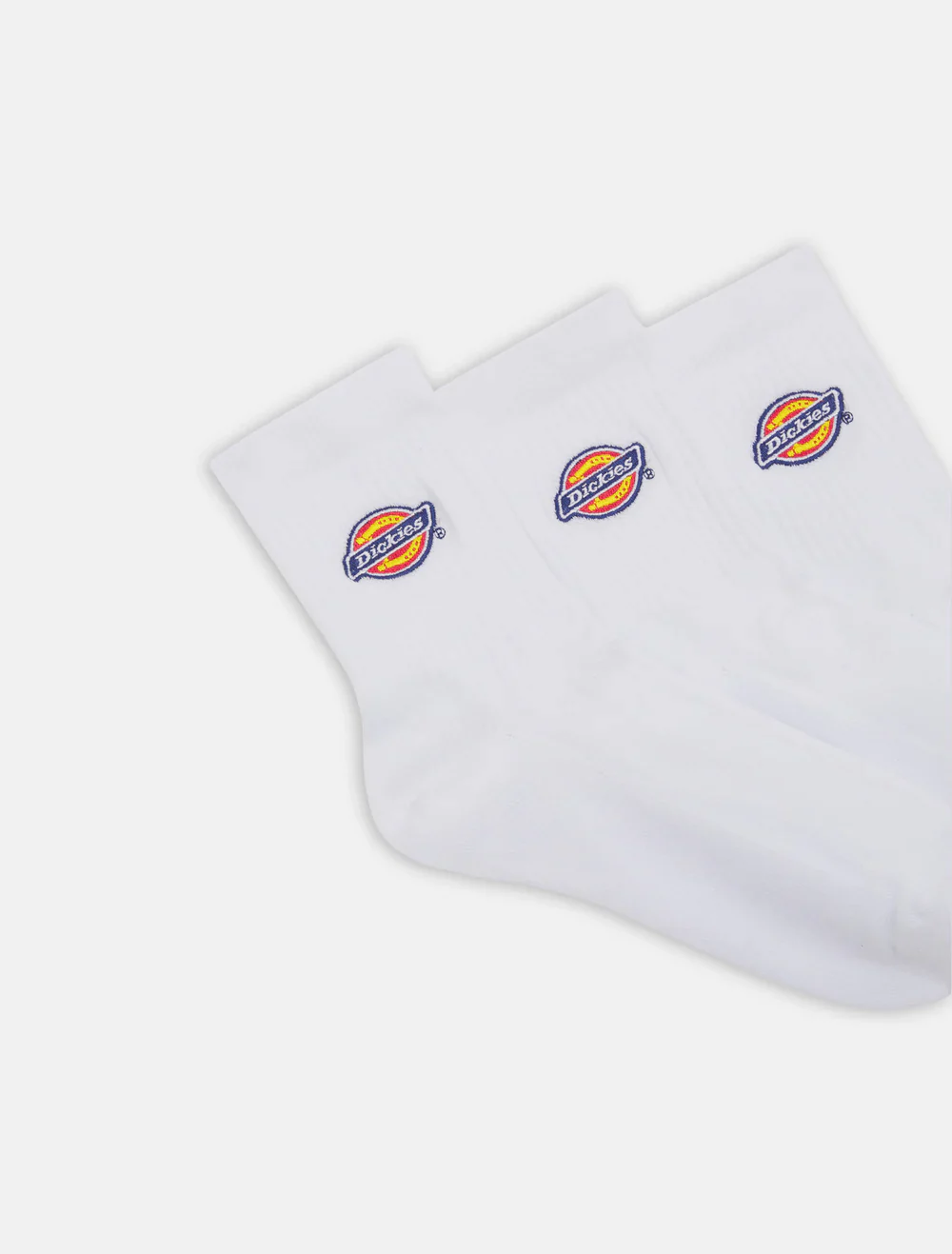 Dickies Unisex Valley Grove Mid Socks (3 Pack) White DK0A4Y9OWHX - Image 2
