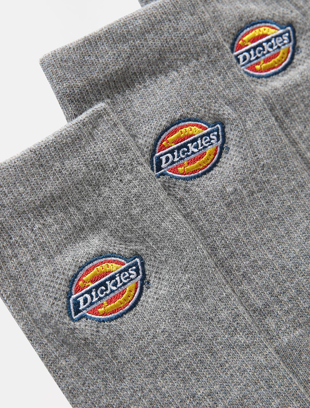 Dickies Unisex Valley Grove Socks (3 Pack) Grey Melange DK0A4X82GYM - Image 2
