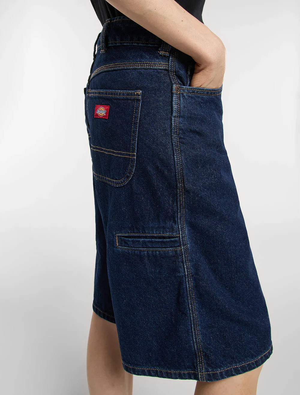 Dickies Women's 957 13-Inch Denim Shorts Dark Indigo DK0A88JS0DD - Image 6