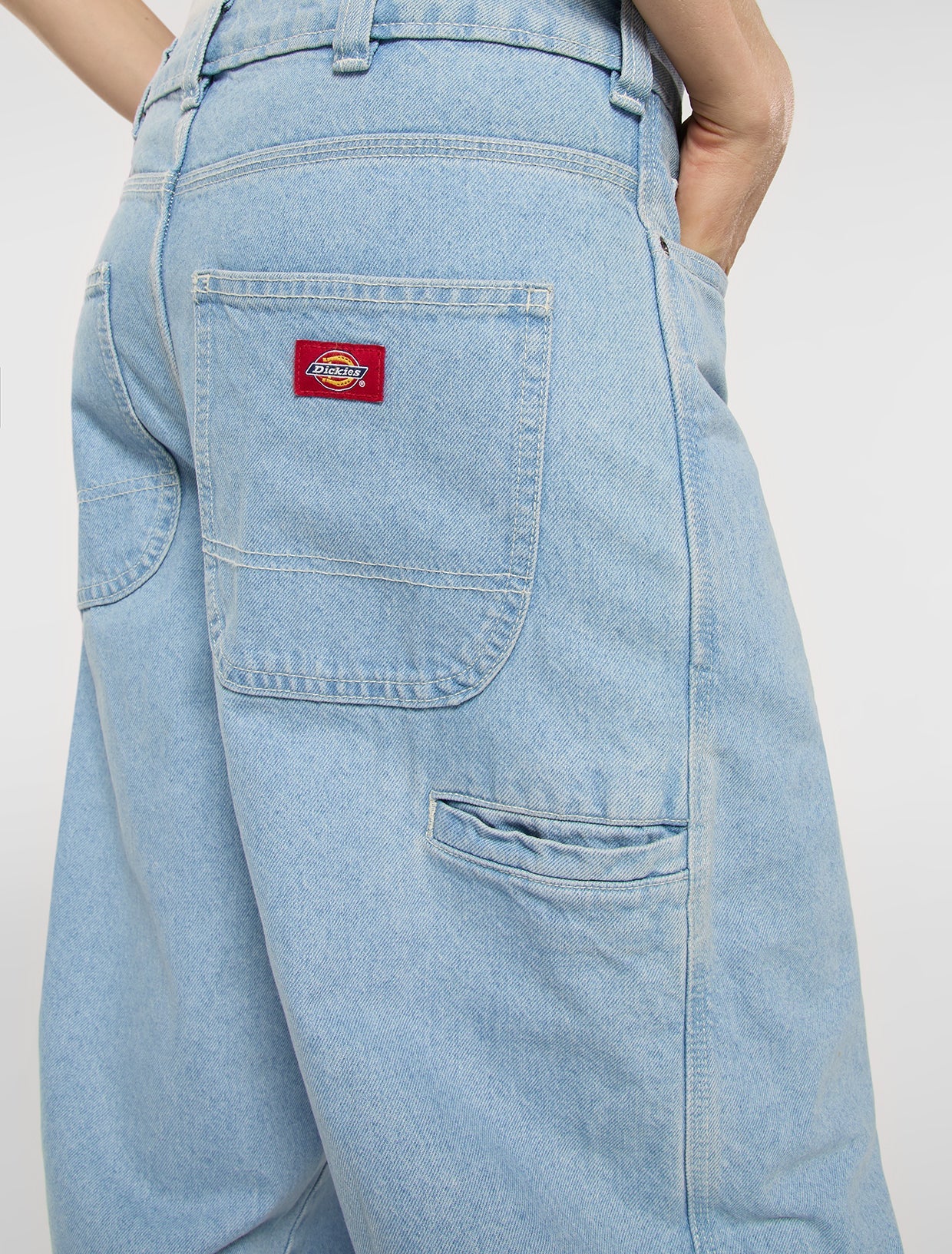 Dickies Women's 957 Loose Tapered Work Jeans Vintage Blue DK0A885JC151 - Image 5