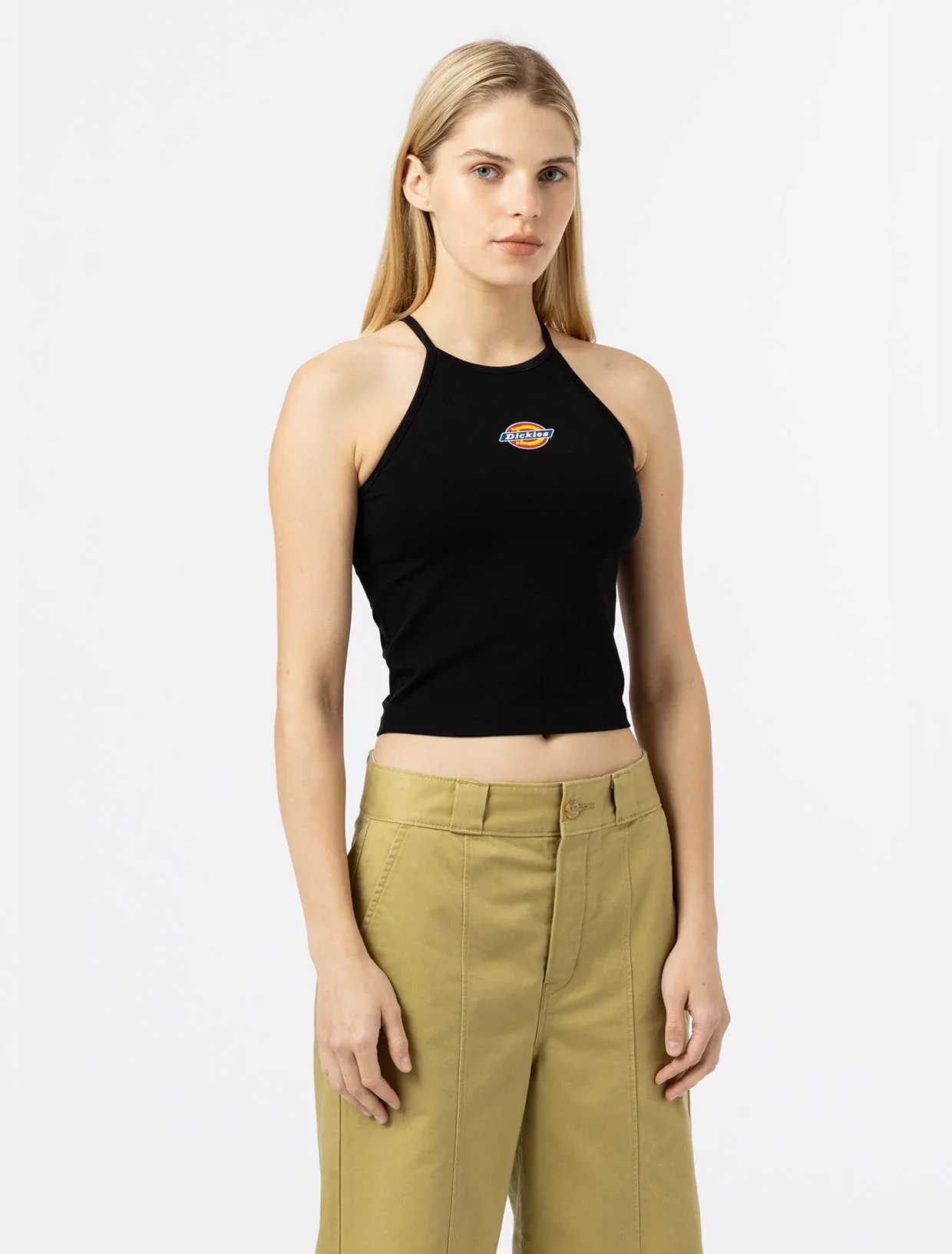 Dickies Women's Chain Lake Vest Tank Top Black DK0A4XNPBLK1