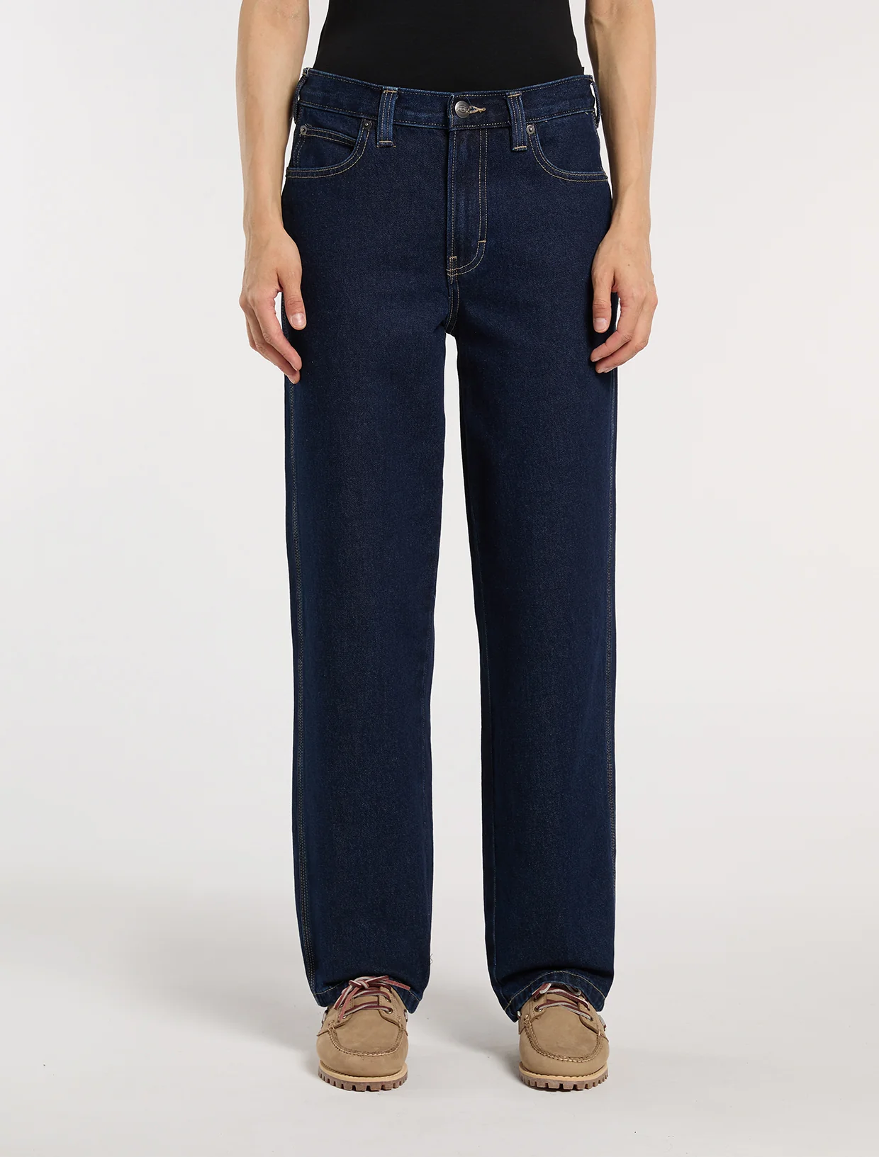 Dickies Women's Farner Relaxed Straight Jeans Dark Blue DK0A87NN0DD