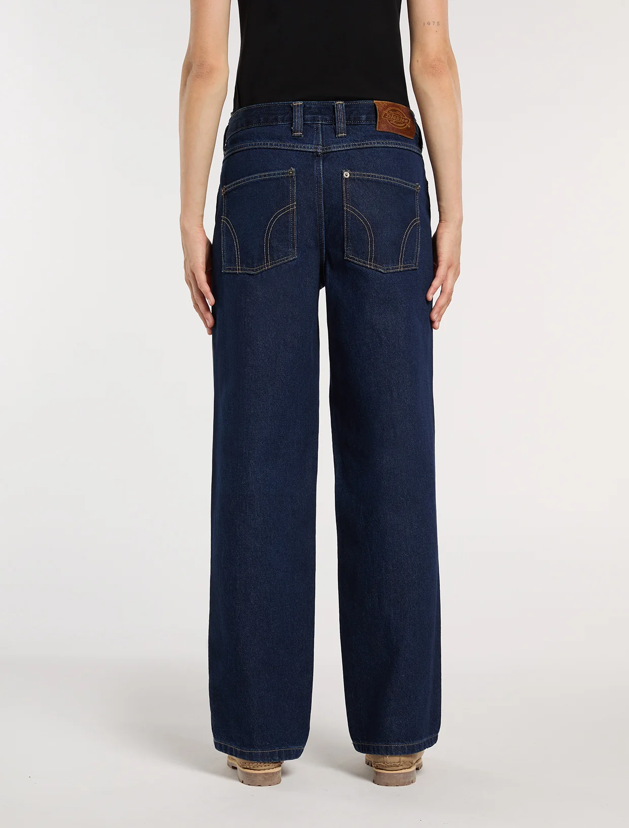 Dickies Women's Farner Relaxed Straight Jeans Dark Blue DK0A87NN0DD - Image 2