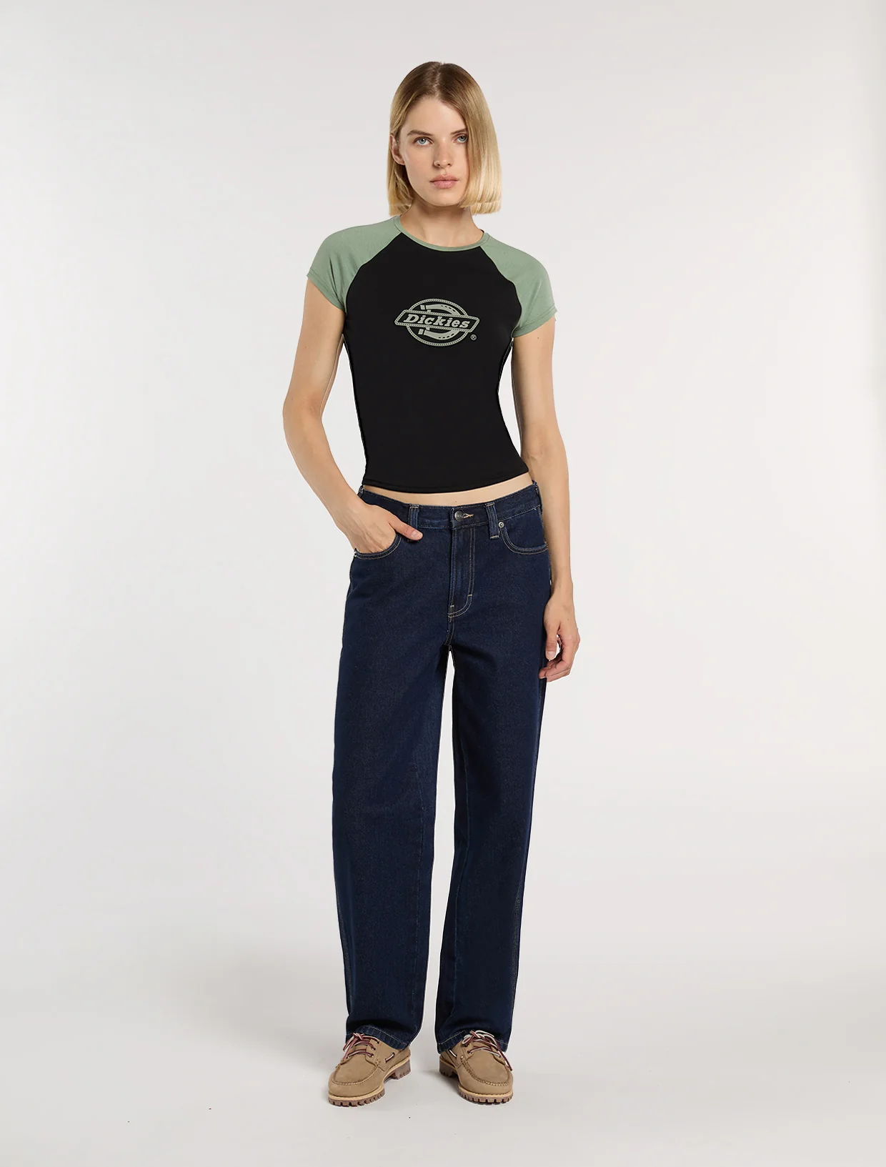 Dickies Women's Farner Relaxed Straight Jeans Dark Blue DK0A87NN0DD - Image 6