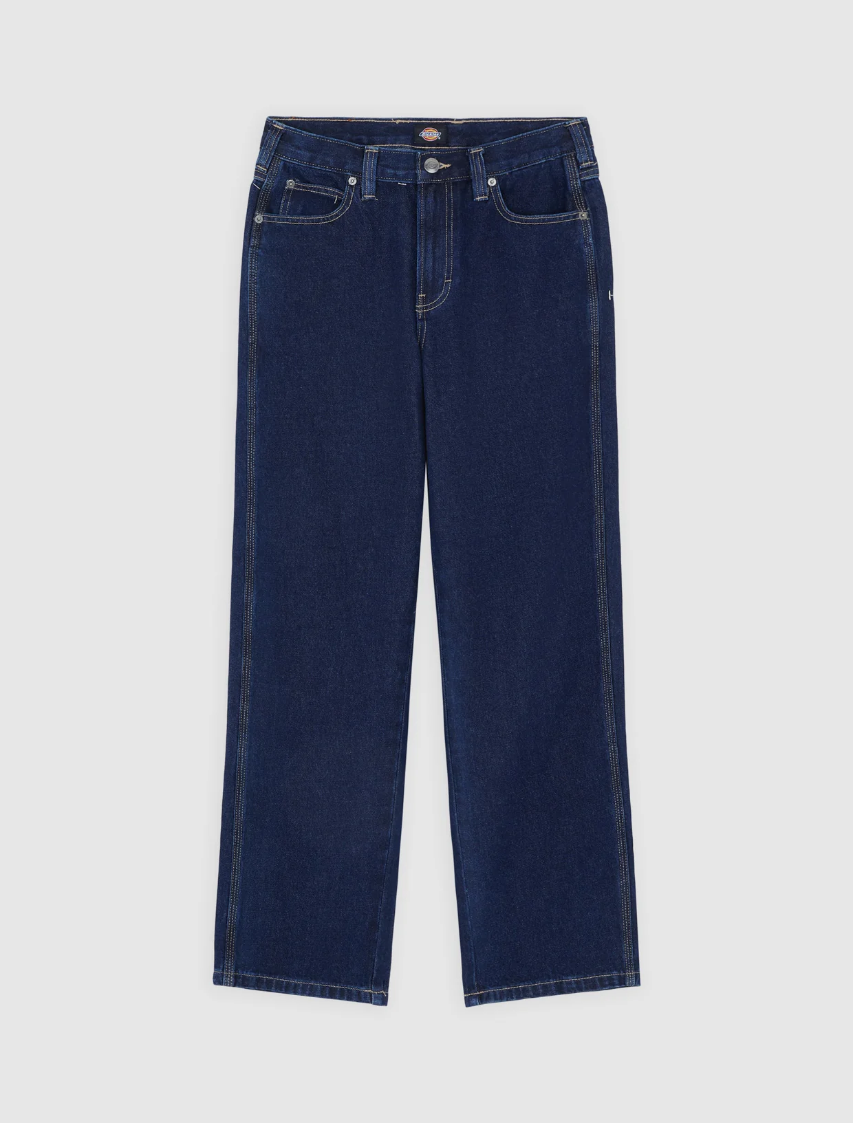 Dickies Women's Farner Relaxed Straight Jeans Dark Blue DK0A87NN0DD - Image 7