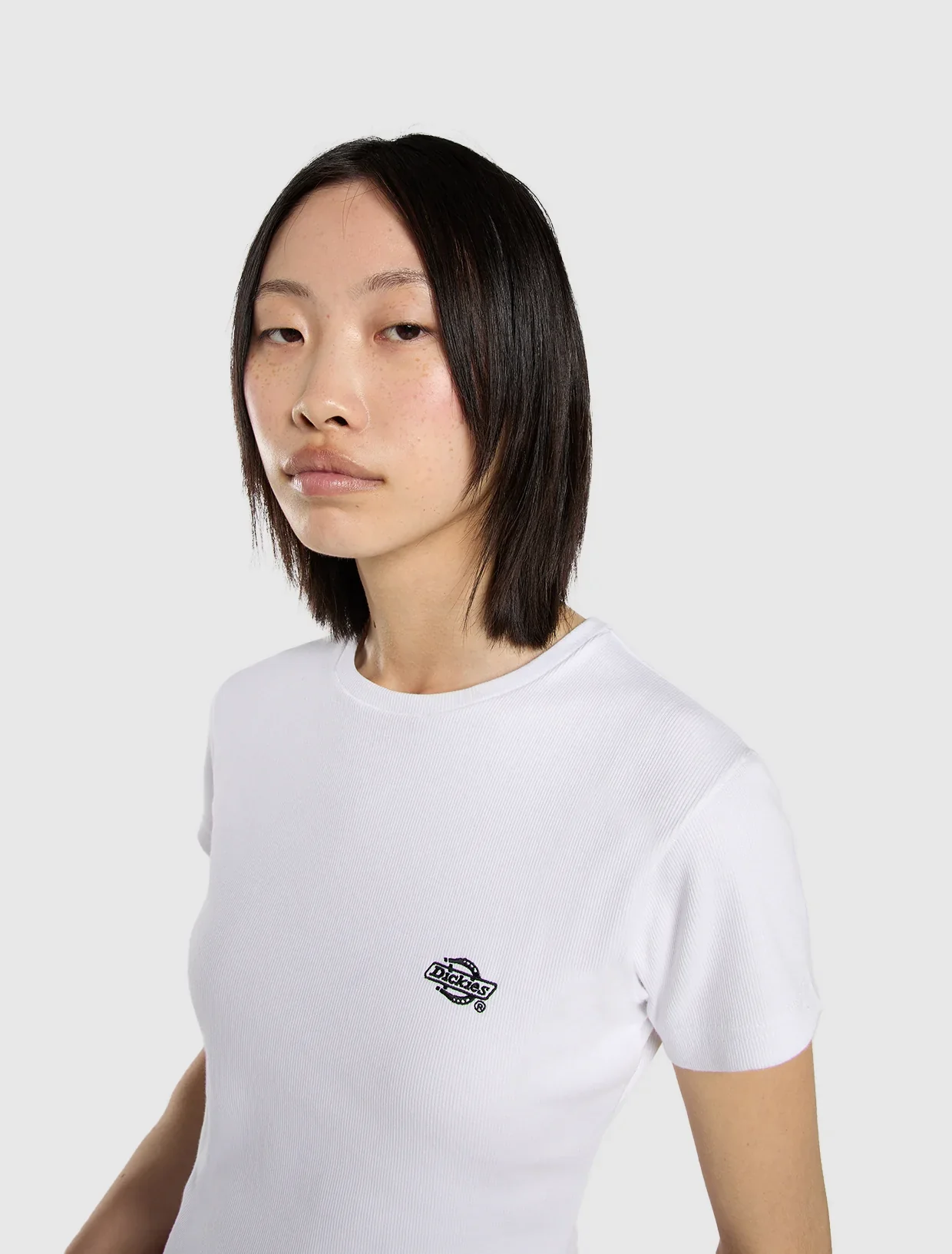 Dickies Women's Gladeville Mid Weight T-Shirt White DK0A87QB0WH1 - Image 4