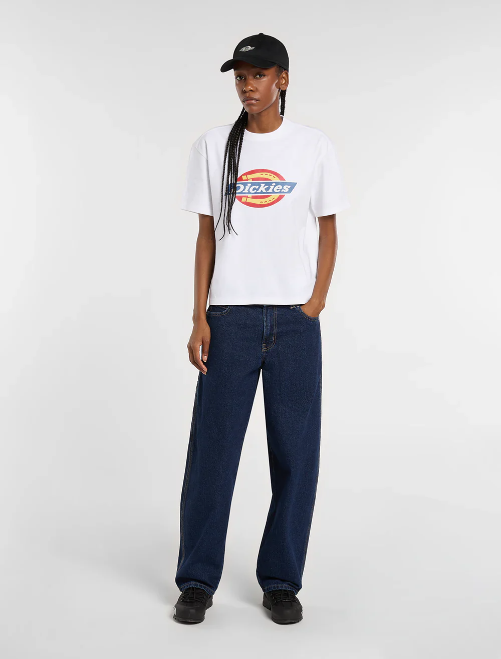 Dickies Women's Icon Medium Weight T-shirt White DK0A888J0WH - Image 4
