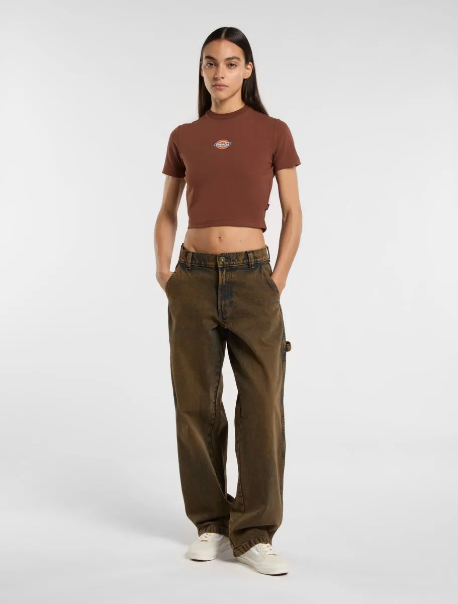 Dickies Women's Maple Valley T-Shirt Brown DK0A4XPOK471 - Image 3