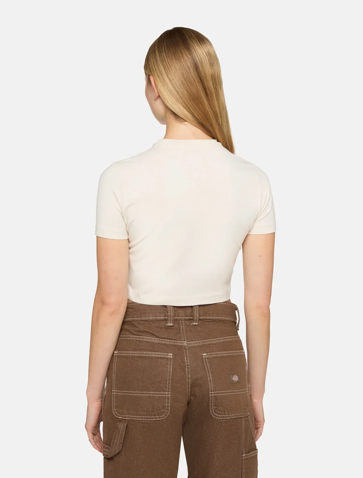 Dickies Women's Maple Valley T-Shirt White Cap Grey DK0A4XPOF901 - Image 2