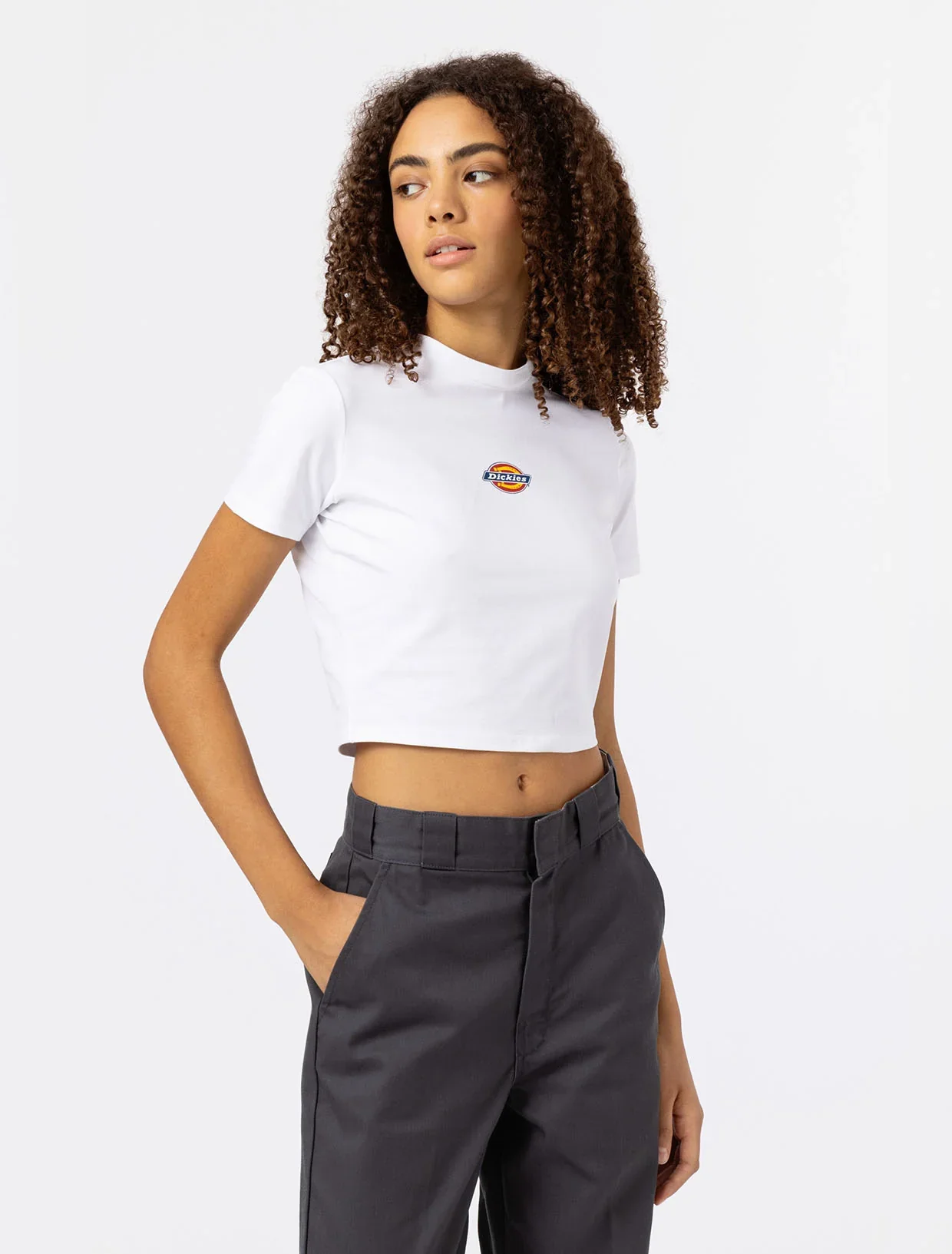 Dickies Women's Maple Valley T-Shirt White DK0A4XPOWHX1