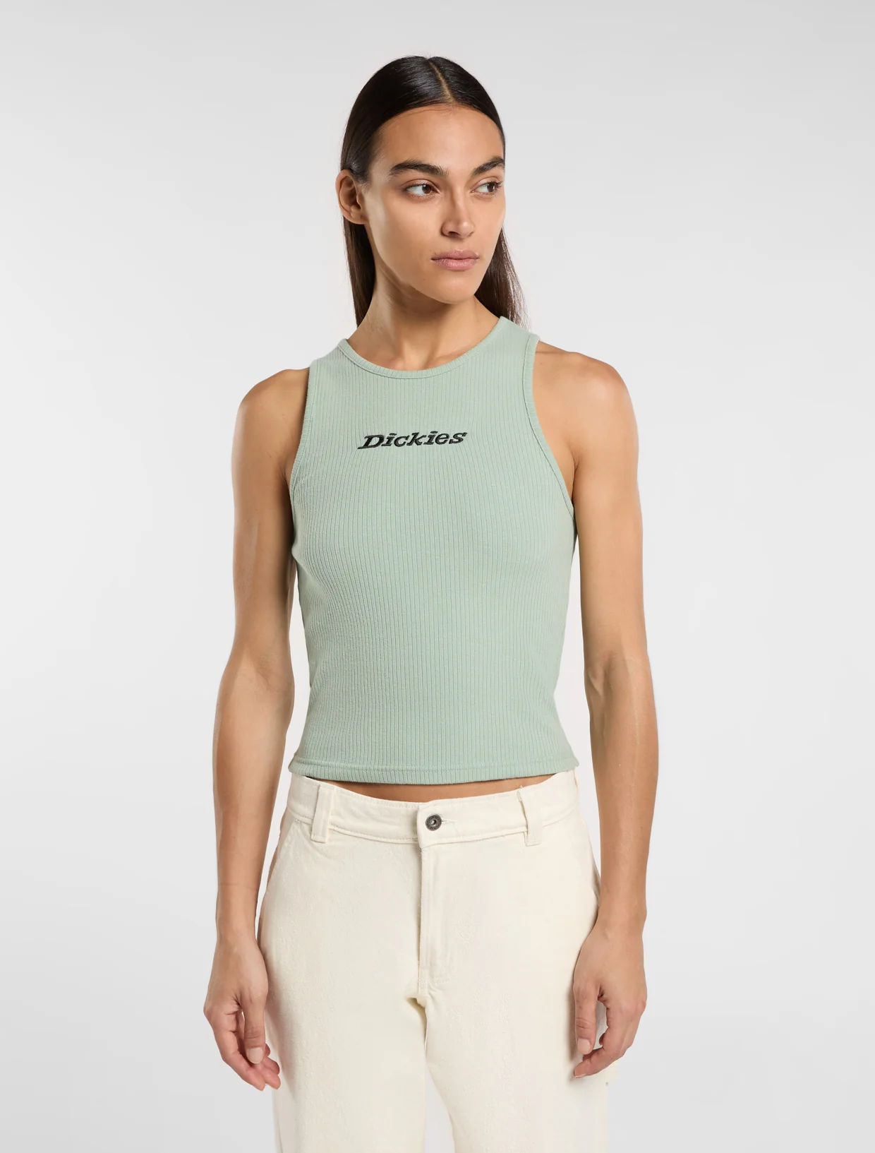 Dickies Women's Rib Top T-Shirt Light Blue DK0A4Z8NK361