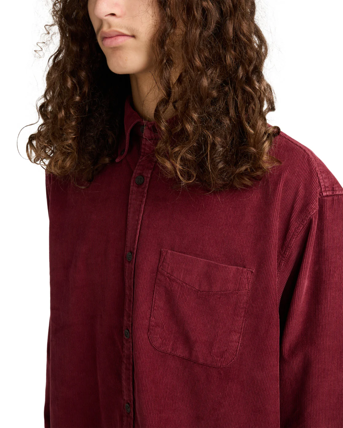 Element Men's Button Down Regular Corduroy Shirt Zinfandel ELYWT00187-RSS0 - Image 3